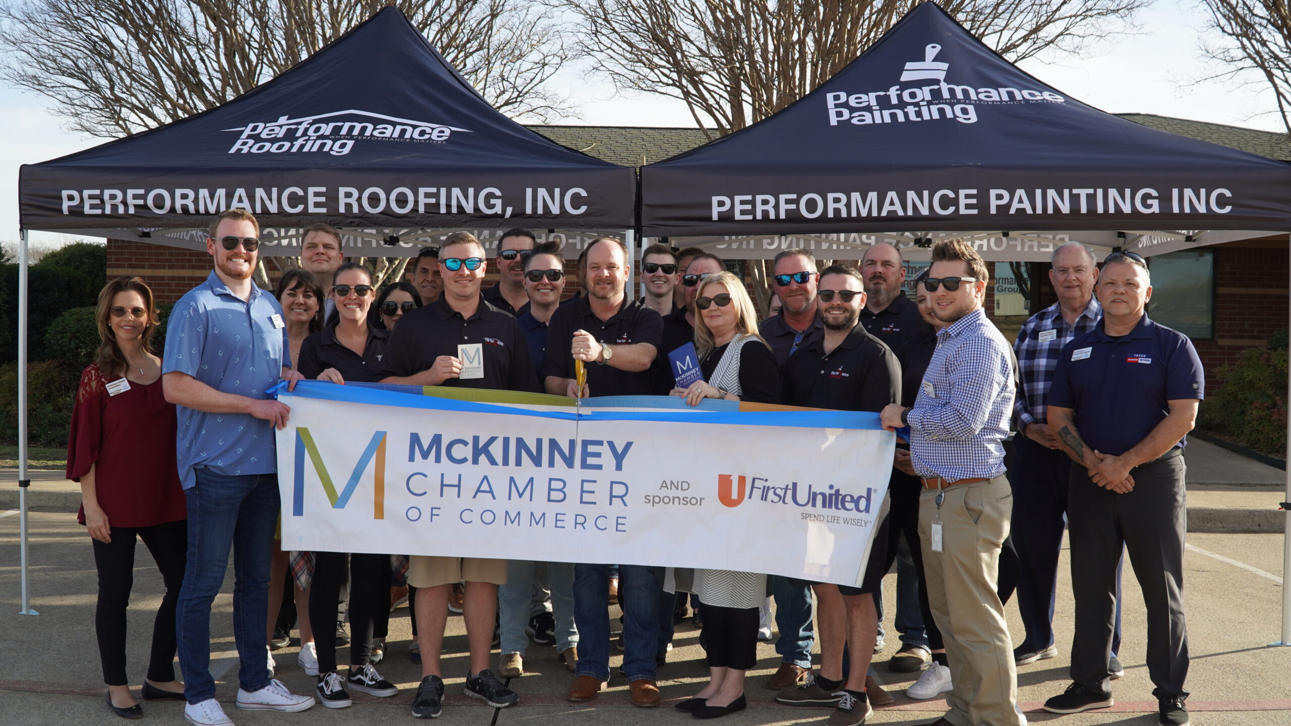 McKinney Chamber photo ribbon cutting